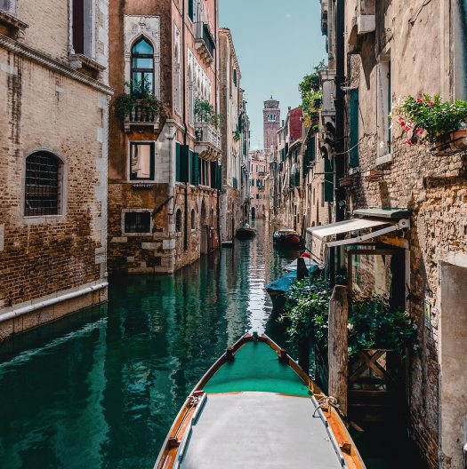 boat in Venice canal